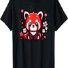 Kawaii Roter Panda Kirschblüten Sakura Blume Kinder T-Shirt