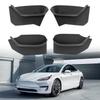 Für Tesla Model Y Juniper 2025 Auto Tür Seiten-Aufbewahrungsbox Vollabdeckung Vorne und Hinten Türschalen-Organizer TPE Wasserdichte Tasche Box