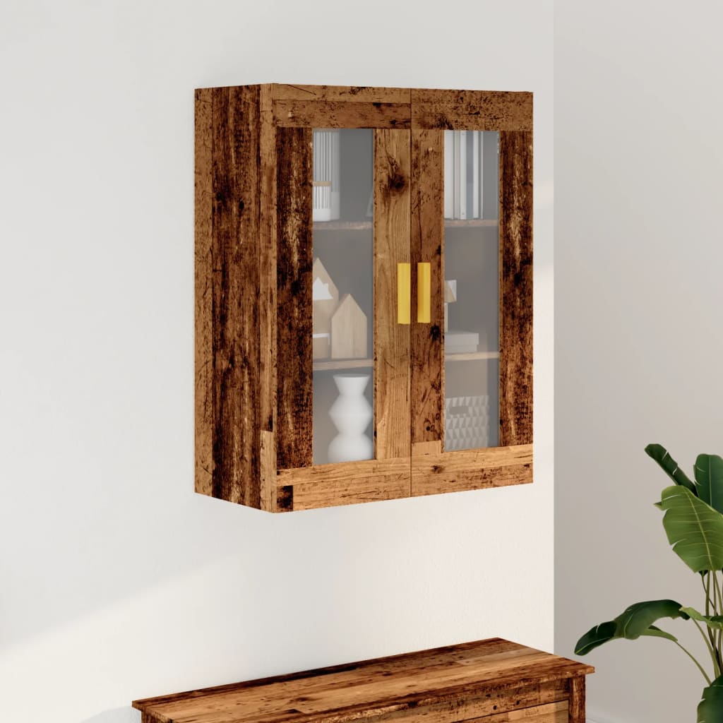 Vidaxl Wall Cabinet, Old Wood, 69.5X34X90 Cm
