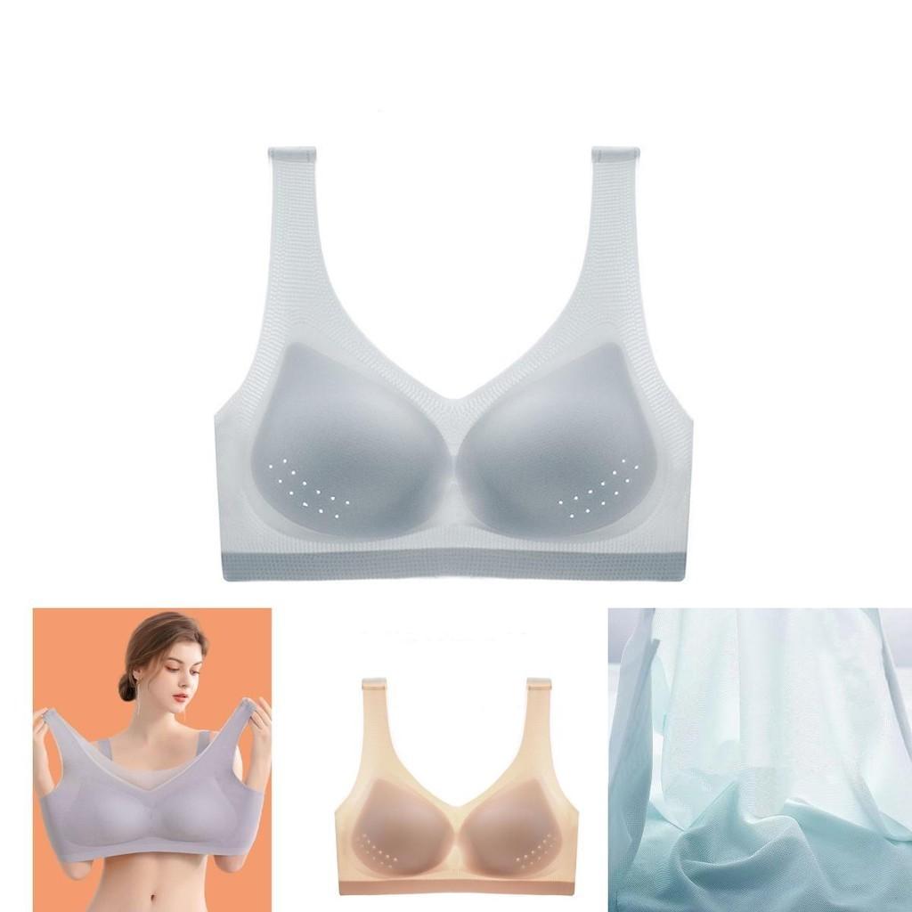 Ultra-thin Ice Silk Bra Cool And Comfortable Summer Wear For Large Chests