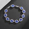 Fashionable and Exquisite Shiny Zircon Sunflower Bracelet Women's Trendy Dinner Party Jewelry Girls Gift