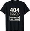 Geek Programmer Error Message 404 Missing Power Tshirt