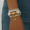 Ensemble de 7 bracelets d'été étoile de mer pour femmes coquillage perles de riz chaîne élastique jonc filles Bohème bijoux de plage accessoires