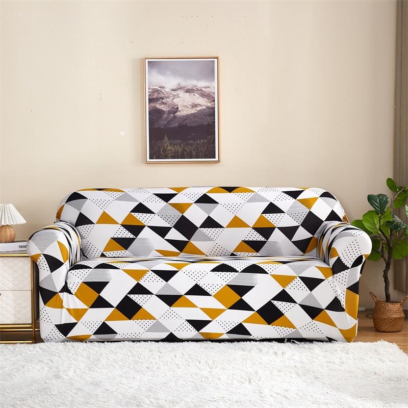 Stretch Milk Silk Printed All Inclusive Universal Sofa Cover