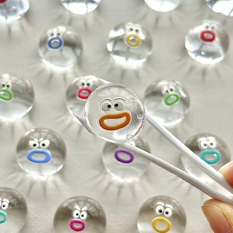 Mini Squeeze Transparent Stress Relief Toy Soft Slow Rebound Sticky Cute And Funny Cartoon Design Bag Silicone Handmade Pendant
