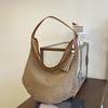 Popular Bags Women's New Straw Bags Large Capacity Fashion Simple Vacation Commuter Underarm Tote Bag