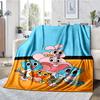 Die erstaunliche Welt von Gumball Motiv Aufdruck Decke - Perfekt für Sofa, Bett, Reisen & Außenbereich | Maschinenwaschbar, Gemütlich & Langlebig.
