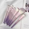 10Pcs Purple Makeup Brush Set, Loose Powder Brush, Eye Shadow Brush, Full Set Of Beauty Tools Concealer Brush