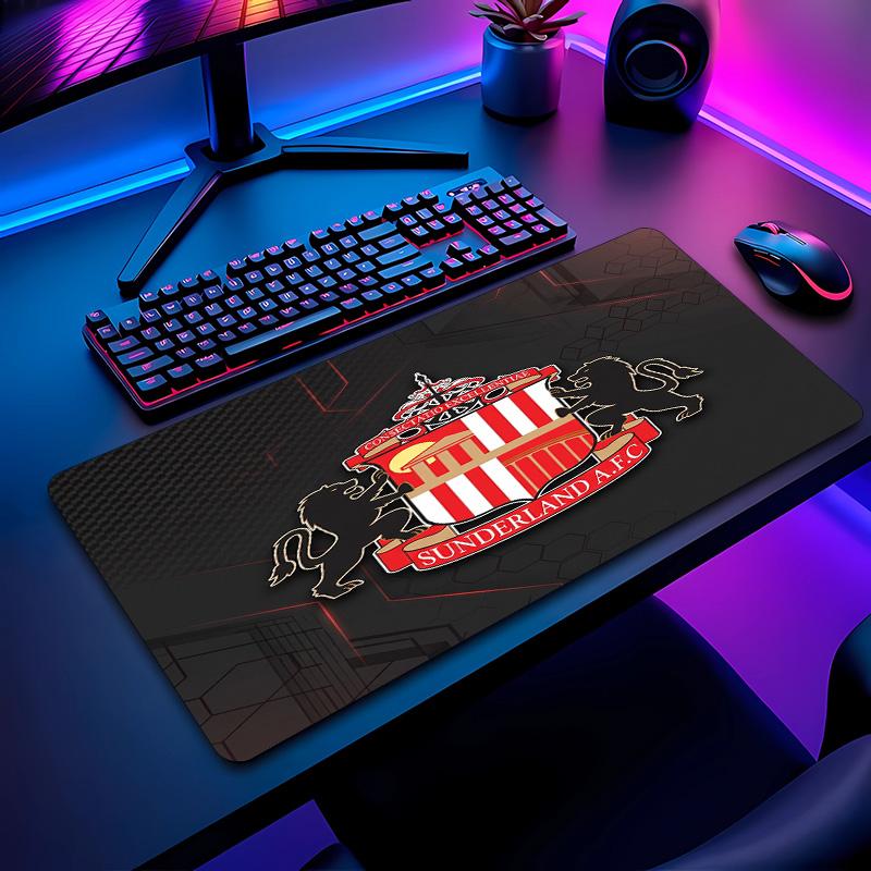 Sunderland Football Pattern Mouse Pad Non?Slip Rubber Base Gaming Mousepad For Desk Office Home