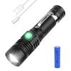 AIMOONSA Linterna Recargable USB LED T6 1500 lm, Zoomable Impermeable Antichoque, 3 modos + 1 batería 18650