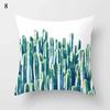 Mint Green Cushion Cover Geometric Printing Pattern Pillowcase 45*45cm Living Room Bed Square Cushion Cover Decorative