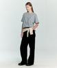 OIOI COLLECTION Curved Denim Pants [Black]