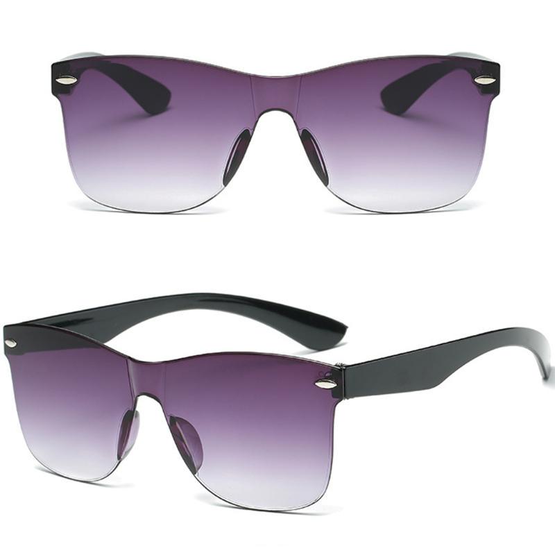 Driving Rimless Retro Unisex Plastic UV400 Sunglasses Screwless Outdoor Fashion  Delicate Jewelry