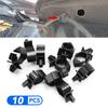 10Pcs Car Wiring Harness Fastener Route Fixed Retainer Clip Corrugated Pipe Tie Wrap Cable Clamp Oil Pipe Beam Line Hose Bracket