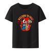 Welcome To Hell Graphic Printed Tee Clothes Men Clothing Shirt Male Short-sleev Camisetas O-nec