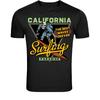 California Skeleton Surfing T-Shirt - Vintage Surf Paradise Skull