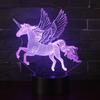 3D Creative Night Light - Touch & Remote Controlled Colorful Table Lamp Gift