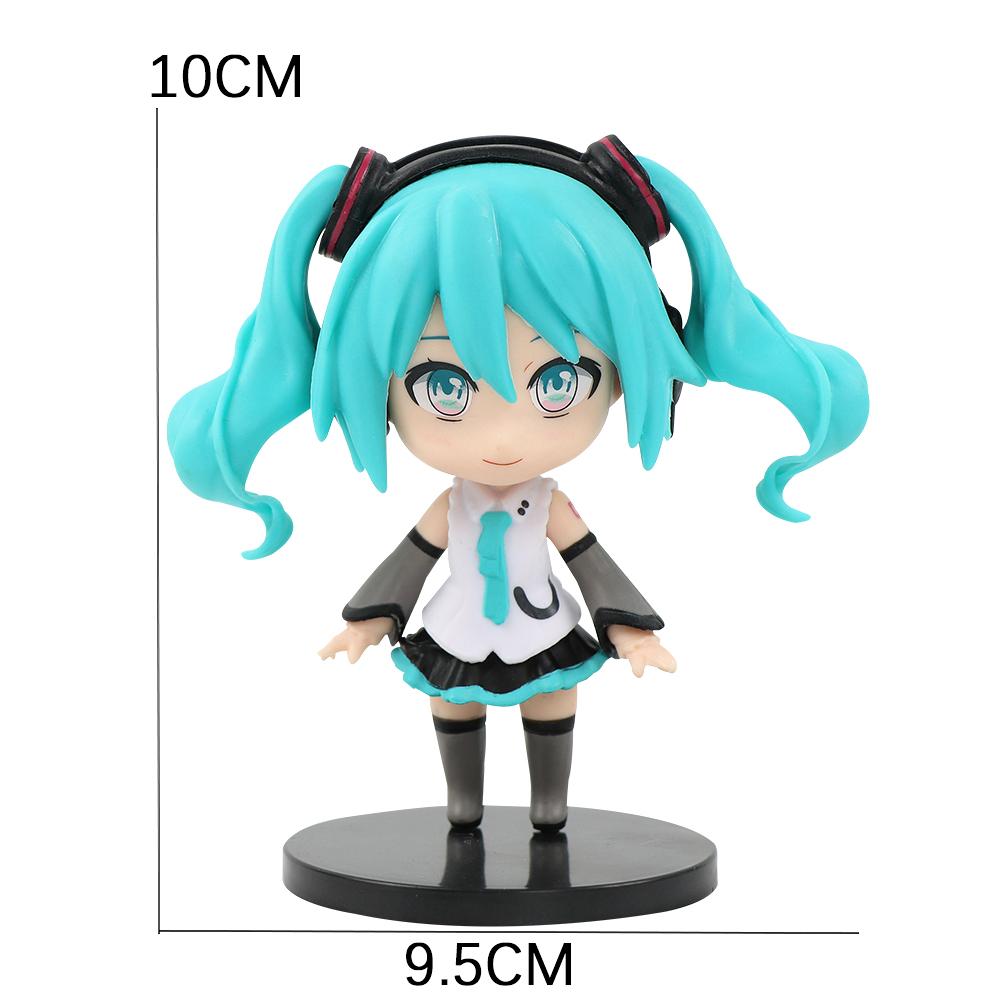 6 Stück/Set Anime Blind Box Hatsune Miku Figur Mini Charakter Ornamente Kawaii Tischdekoration für Zuhause Erwachsenen Spielzeug Kindergeschenk
