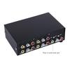 Portable 4 In 1 Out Video Switcher for Video L/R Stereo Audios Devices Compatible for Game Consoles Video Receivers