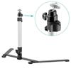 Telescopic Phone Stand with Strong Clamp for Live Broadcasts and Overhead Food Photography, Includes Fill Light