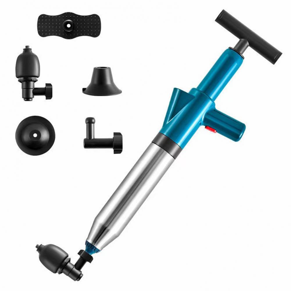 Powerful Pipe Plunger Electric High-pressure Air Guns Toilet Plunger Bathroom Sink Shower Kitchen Clogged Pipe Drain Unblocker