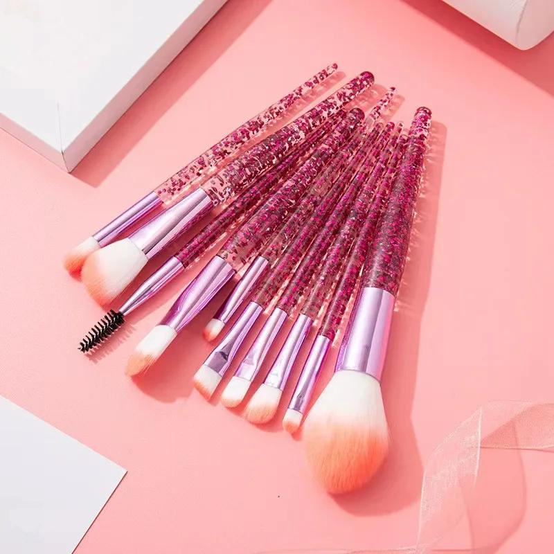 10PCS Makeup Brush Set Professional Super Soft Detail Brush Blush Brush Foundation Concealer Eyeshadow Brush
