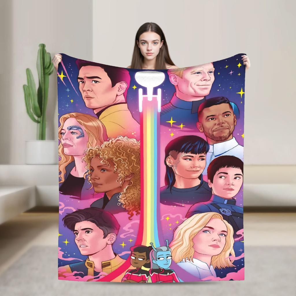 Star Trek Skupiny Super Teplé Deky Hvězdná Flotila Film Cestování Plyšová Přehozová Deku Pohovka Křeslo Flanelová Přehoz na Postel Potah na Rozkládací Pohovku