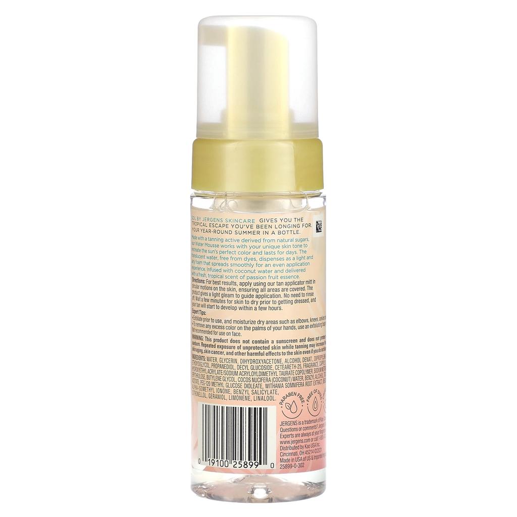 Sol, Water Mousse Selbstbräuner, Mittel, 147 ml(5 fl oz)