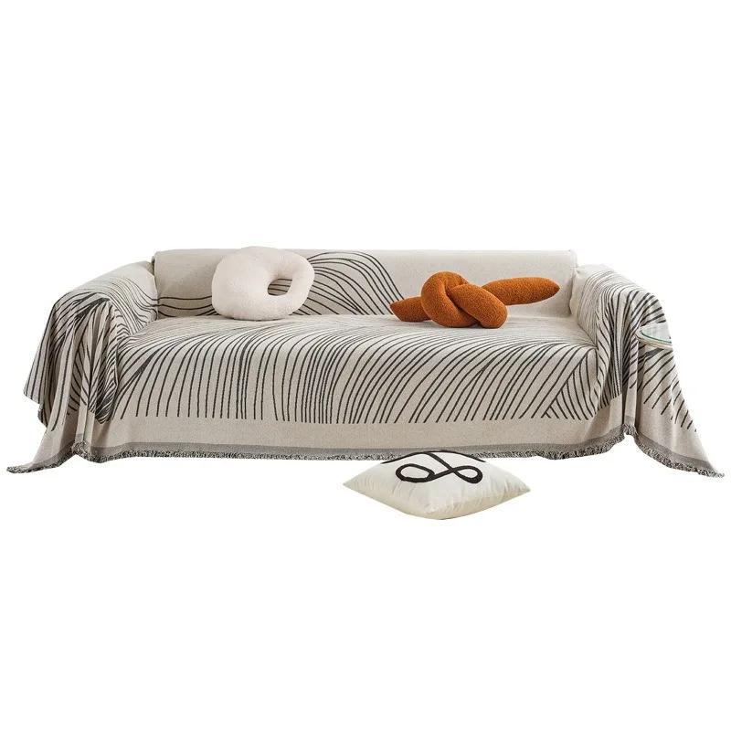 2024 New Sofa Cushion Cover Blanket Anti Cat Scratches Foreign Trade Chenille Sofa Towel Cover Cloth Universal Four Seasons