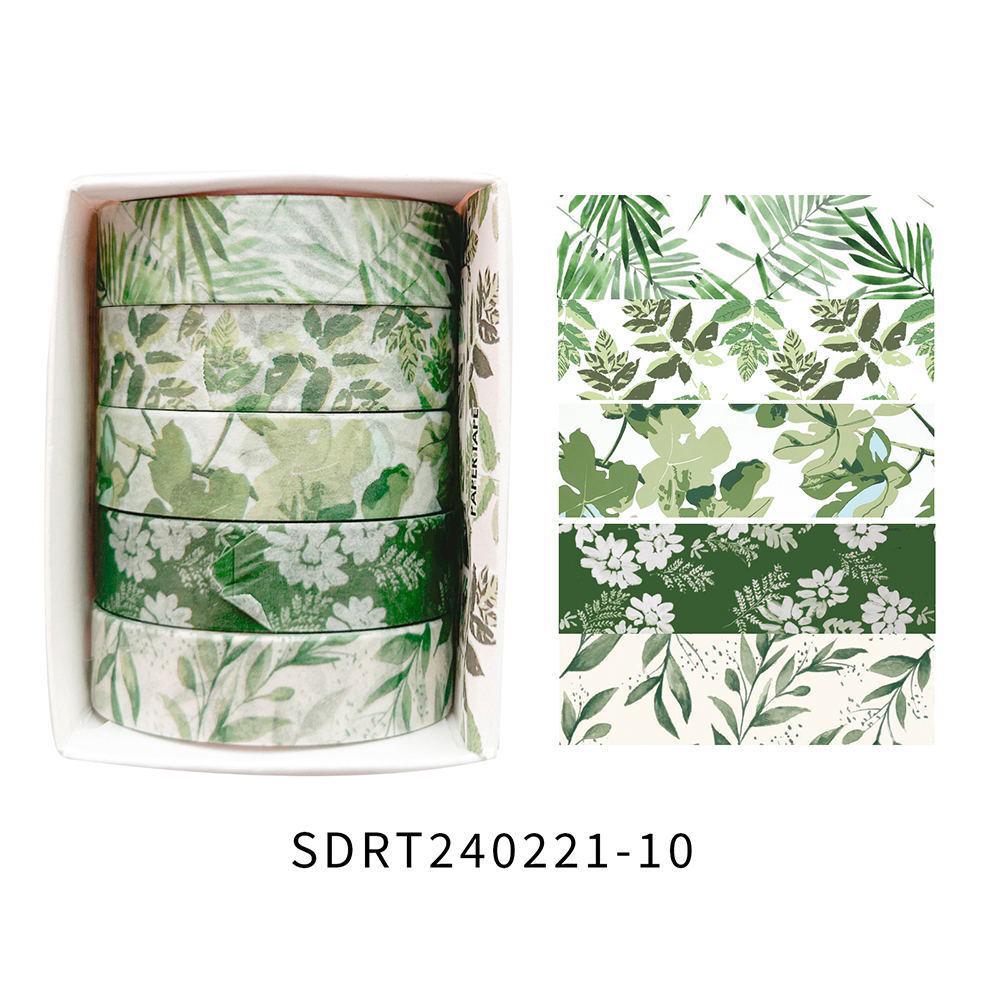 Spring Flower Romance Washi Tape & Sticker Set for Planners