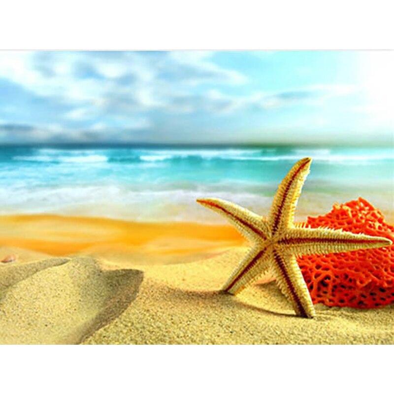 New 5D DIY Diamond Painting Sea Turtle Diamond Embroidery Sea View Cross Stitch Full Round Drill Home Decor Manual Gift