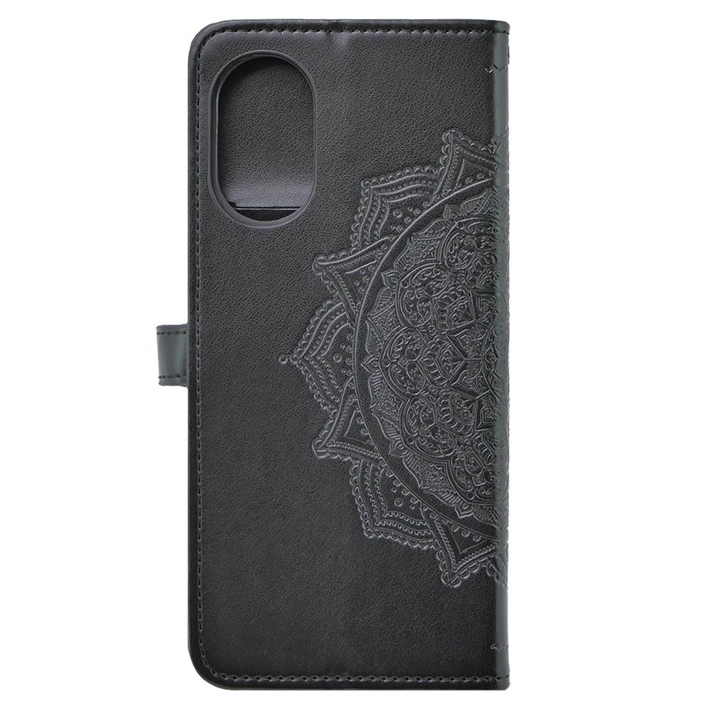 Flip case for Oppo A38 / A18, Mandala, black
