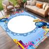 Blue Smurfs Print Rug, Washable Floor Carpet, For Entryway Dorm Laundry Room Office Study, Home Decor Birthday Christmas Gift