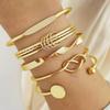 Punk Trendy Multilayer Bracelets for Female Elegant Delicate Twist Sparkling Adjustable Bangles Zircon Couples Gifts