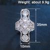 Huitan Geometric Design Women Ring Full Sparkling Cubic Zirconia Luxury Accessories for Party Daily Silver Color  Jewelry