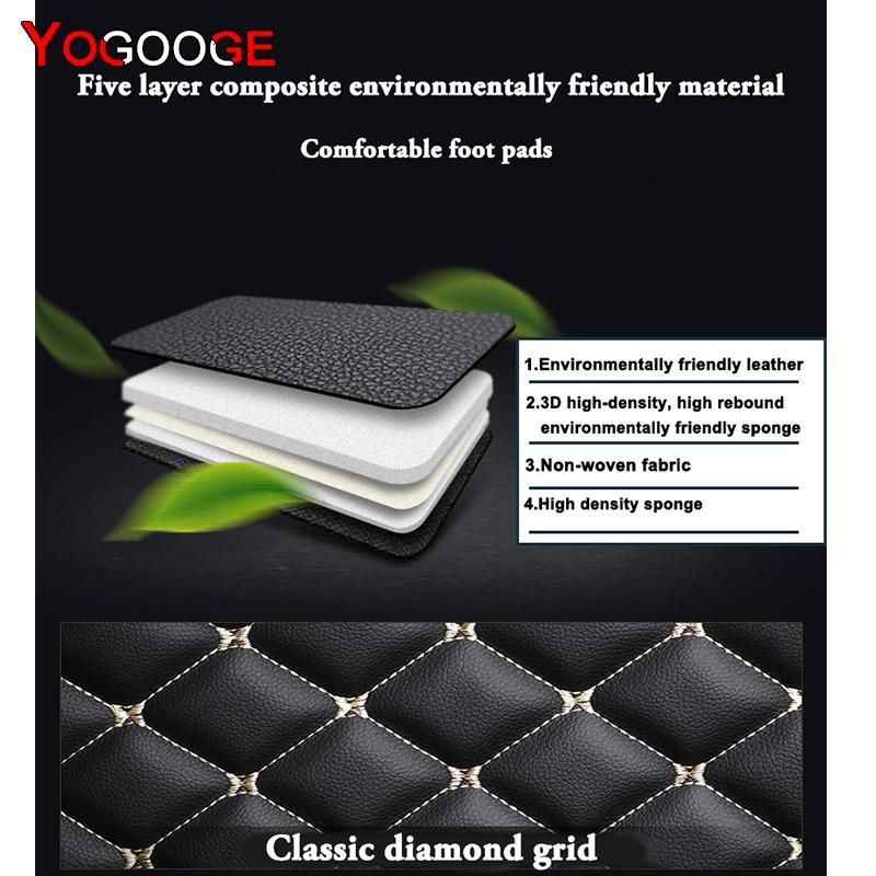 ASHRCR1 YOGOOGE Custom Car Floor Mats For KIA Sorento Auto Carpets Foot Coche Accessorie