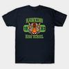 Asian Size Men Black Print T-shirt Hawkins High School Go Tigers T-Shirt 1983 Retro 80S Mascot Tee Updated No-Cut Heat Transfer Print Cotton Tshirt