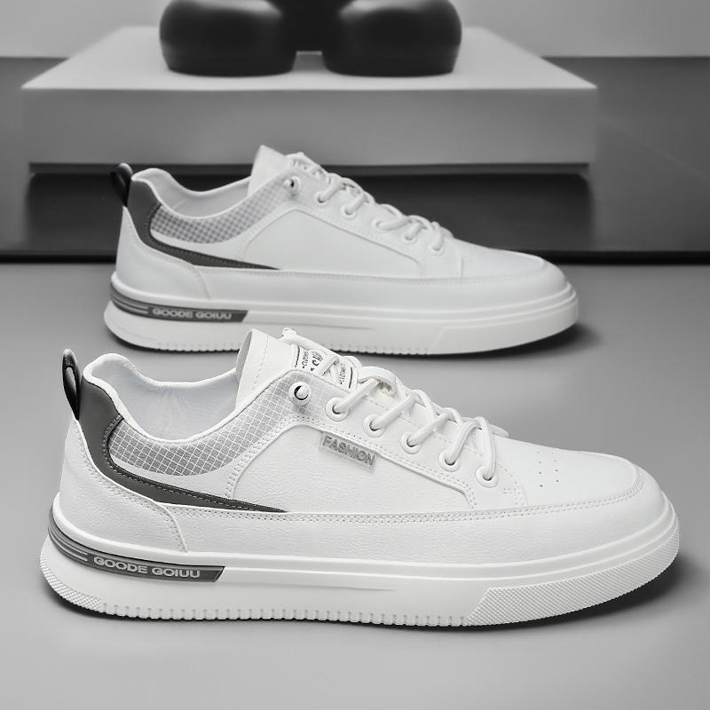Casual Sports Shoes Men'S All-Match Wear-Resistant Men'S Shoes Fashion Skateboarding Shoes for Men Leisure Running Shoes Leather Shoes Men