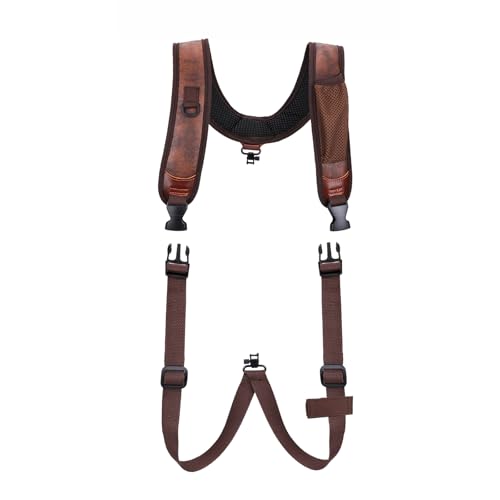 TOURBON Backpack Style Gun Sling, Double Shoulder Strap with Swivel, Adjustable Rifle Sling for Hunting and Shooting