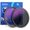 NEEWER 82mm True Color Variable ND CPL Neutral Density Magnetic ND32 Lens Neutral No Color No No Vignetting 2-in-1 & Filter, Filter, ND2-512 (1-9