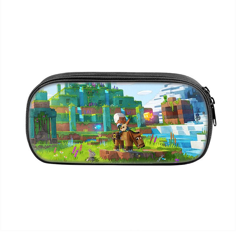Minecraft Legends Federmäppchen aus Polyester für Schüler und den Schulgebrauch