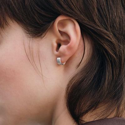 Another Layer Close Mini Earring (silver925)(2color)