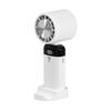 Portable Refrigeration Handheld Fan Mini Mute Folding Cooling Desktop Neck Hanging Fan With Led Display Phone Bracket Camping