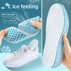 Summer Specific Cool and Antibacterial Sports Insole, Men's and Women's Sweat Absorbing, Odor Proof, Breathable, Bare Feet, Sweat Resistant