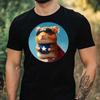 T-Shirt Men Superhero Hamster Motif Cotton Size XS To 5XL