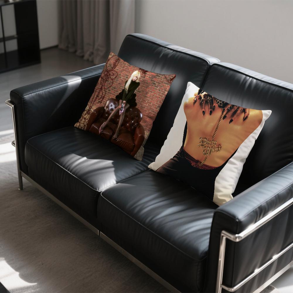Singer G-GISELLE Kpop cushion cover Square Sofa Cushion Cover Casual Skin-Friendly Comfortable Pillow Cover