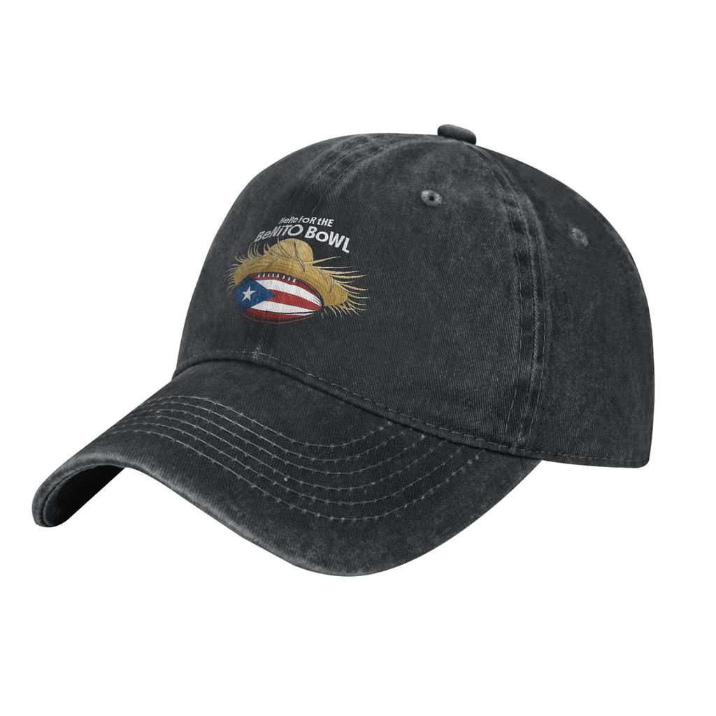 Bad Bunny Crew Necks Baseball Caps Retro Distressed Washed Headwear for Unisex Women Outdoor Activities Unstructured Soft Hats Cap