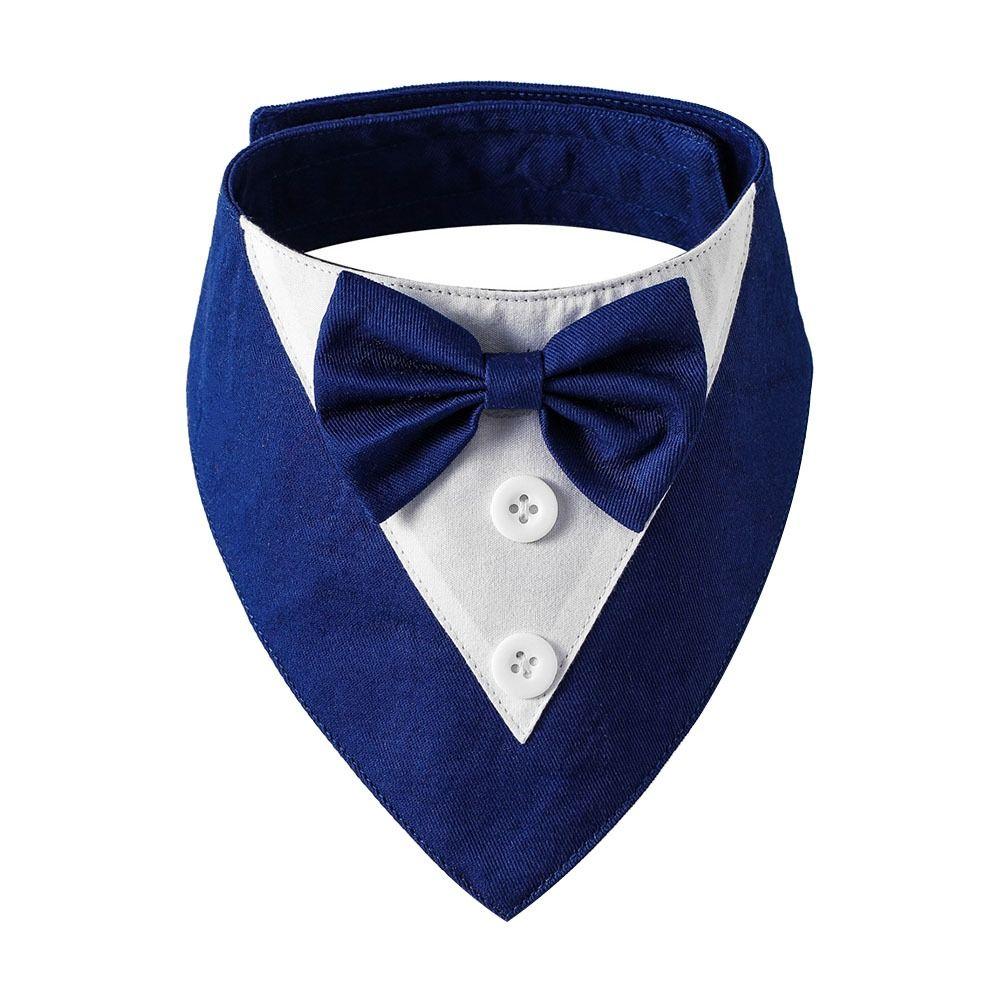 Fashion Tuxedo Bow Ties Pet Accessories Dog Necktie Bow Tie Collar Pet Saliva Towel Formal Tie