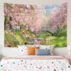 Spring Trees Flowers Wall Decor Tapestry Home Living Room Tapestry