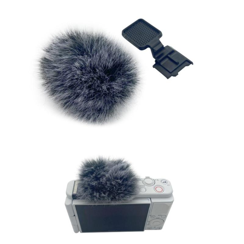 Windproof Microphone Cover with Hot Shoe Mount Suitable for Vlog Cameras Enhancing Sound Clarity In Windy Conditions